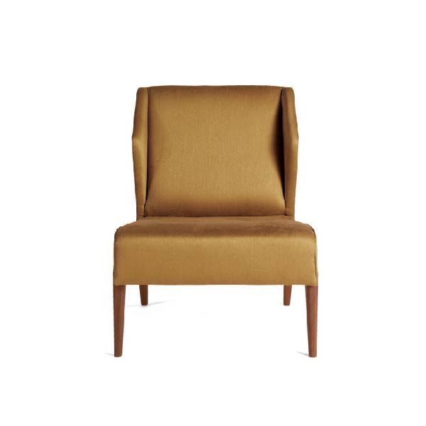 Zanaboni Ginger Modern Armchair With Elegant Ginger Colored Upholstery